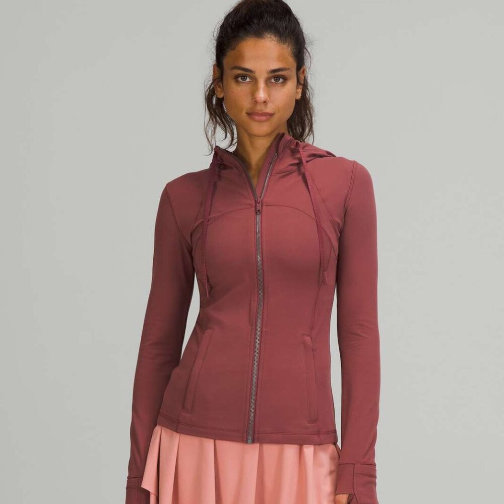 Lululemon Hooded Define Jacket *Nulu Smoky Red Size 6